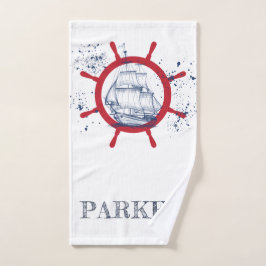 パーソナライズされた航海の ハンドタオル