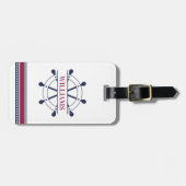 パーソナライズされた航海の ラゲッジタグ (正面横)