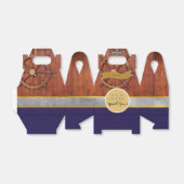 パーソナライズされた航海用ルーストな船の舵輪の切妻 フェイバーボックス (折り畳みなし)