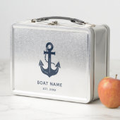 パーソナライズされた船舶用アンカー ボールト名 メタルランチボックス (インサイチュ)