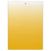 パーソナライズされた色グラデーション黄 クリップボード (裏面)
