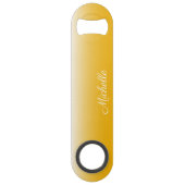 パーソナライズされた色グラデーション黄 スピード栓抜き (正面)