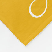 パーソナライズされた色グラデーション黄 フリースブランケット (角)