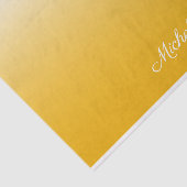 パーソナライズされた色グラデーション黄 薄葉紙 (詳細)