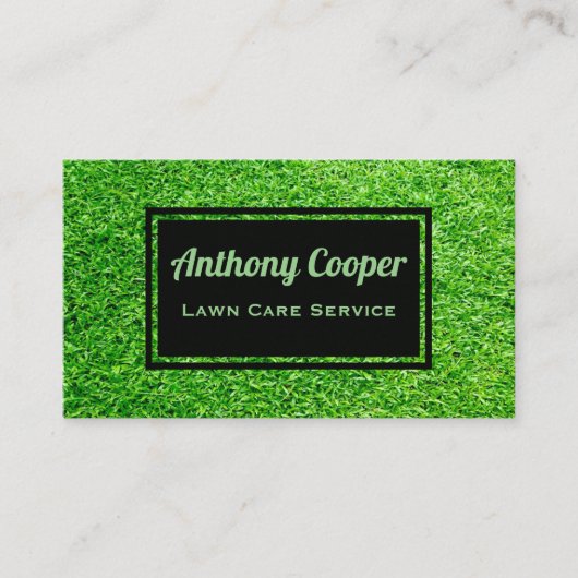 パーソナライズされた芝気に園芸 名刺 (正面)