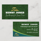 パーソナライズされた芝気に生と造園 名刺 (正面/裏面)