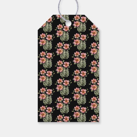 パーソナライズされた花ありがとうタグ印刷可能 ギフトタグ (裏面)