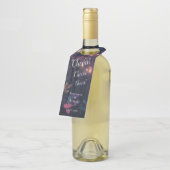 パーソナライズされた花のスプレーファンタジーアート ボトルネックタグ (アングル)