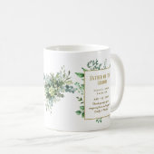 パーソナライズされた花婿介添人グルームスマンの父 コーヒーマグカップ (正面右)