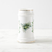 パーソナライズされた花婿介添人グルームスマンの父 ビールジョッキ (中央)