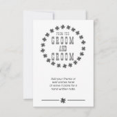 パーソナライズされた花婿感謝していから サンキューカード (正面)