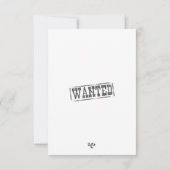 パーソナライズされた花婿感謝していから サンキューカード (裏面)