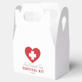 パーソナライズされた花嫁のたすきセット フェイバーボックス (オープン)