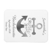 パーソナライズされた花嫁のクルーズ仲間 マグネット (横)