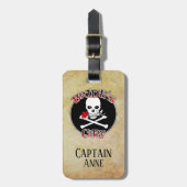 パーソナライズされた花嫁の乗組員 ラゲッジタグ (正面縦)