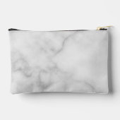 パーソナライズされた花嫁の名前とモノグラム アクセサリーポーチ (裏面)