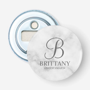 パーソナライズされた花嫁の名前とモノグラム 栓抜き