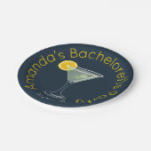 パーソナライズされた花嫁の最後の独身パーティー ペーパープレート (アングル)
