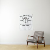 パーソナライズされた花嫁の誕生日前夜祭ラグジュアリー タペストリー (インサイチュ)