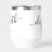 パーソナライズされた花嫁エレガント書名 (左面)