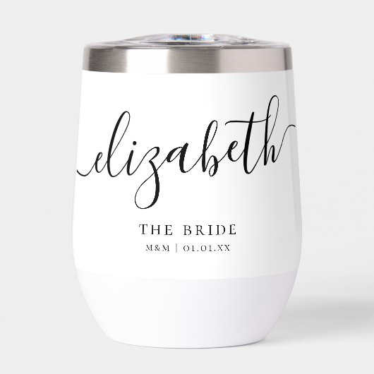 パーソナライズされた花嫁エレガント書名 (正面)