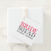 パーソナライズされた花嫁チーム - エレガントな独身最後の夜 フェイバータグ (インサイチュ)