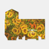 パーソナライズされた花結婚の天幕 フェイバーボックス (折り畳みなし)