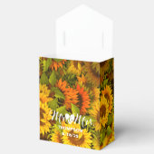 パーソナライズされた花結婚の天幕 フェイバーボックス (オープン)