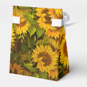 パーソナライズされた花結婚の天幕 フェイバーボックス (裏面サイド)