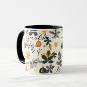 パーソナライズされた芸術的Christmas Mag -名前をカスタムする マグカップ (正面左)