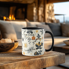 パーソナライズされた芸術的Christmas Mag -名前をカスタムする マグカップ