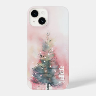 パーソナライズされた芸術的Christmas Treeの電話ケース iPhone 14ケース