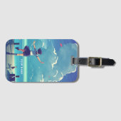 パーソナライズされた荷物タグお洒落ア日本のート ラゲッジタグ (正面横)