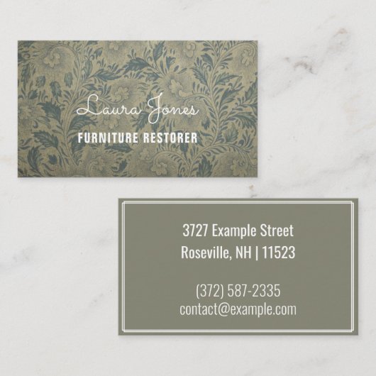 パーソナライズされた華美壁紙（アメリカ） 名刺 (正面/裏面)