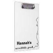 パーソナライズされた落書きパッド クリップボード (右)