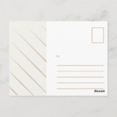 パーソナライズされた葉パタファンシーーン ポストカード (裏面)