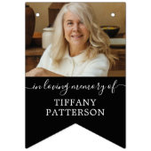 パーソナライズされた葬式 バンティングフラッグ (第1の旗)