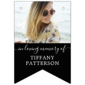 パーソナライズされた葬式 バンティングフラッグ (第3の旗)