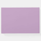 パーソナライズされた薄紫 ゲストブック (裏面)