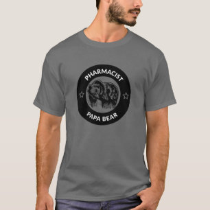 パーソナライズされた薬剤師パパベアー Tシャツ