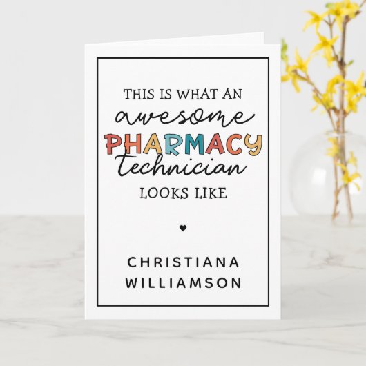 パーソナライズされた薬学素晴らし士 カード (黄色い花)