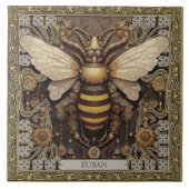 パーソナライズされた薬種宝石ビー精霊動物 タイル (正面)