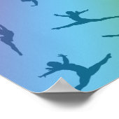 パーソナライズされた虹の体操 ポスター (角)