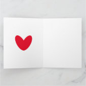 パーソナライズされた虹の天気の母の日カード カード (内部)