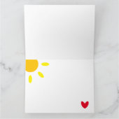 パーソナライズされた虹の天気の母の日カード カード (内部)