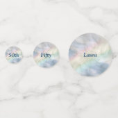 パーソナライズされた虹50歳の誕生日 コンフェッティ (正面)