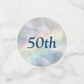 パーソナライズされた虹50歳の誕生日 コンフェッティ (スモール正面)