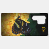 パーソナライズされた蝶の花サムスンケース SAMSUNG GALAXYケース (裏面横)