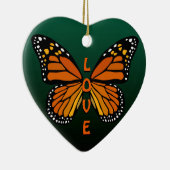 パーソナライズされた蝶の装飾 オーダーメイドの蝶の飾り セラミックオーナメント (右)