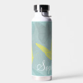 パーソナライズされた蝶グランジ ウォーターボトル (左面)